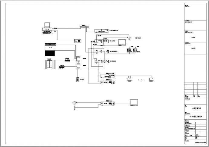 某公司高档会议室智能设计系统图_图1