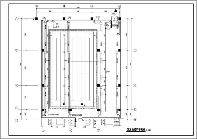 [北京]游泳池暖通及给排水系统设计图纸_图1