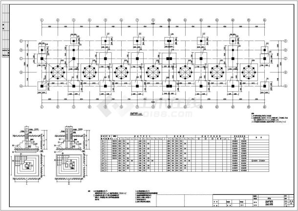某地4层框架结构煤气站结构施工图-图一