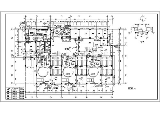 青岛市某小区幼儿园整套建筑设计CAD布置图-图二
