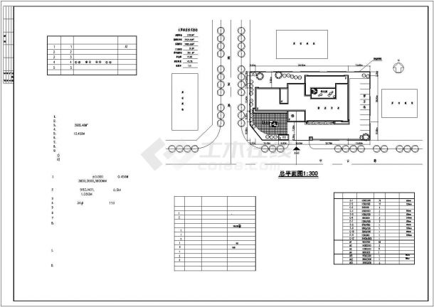 3层医院楼门诊楼建筑CAD示意图-图一