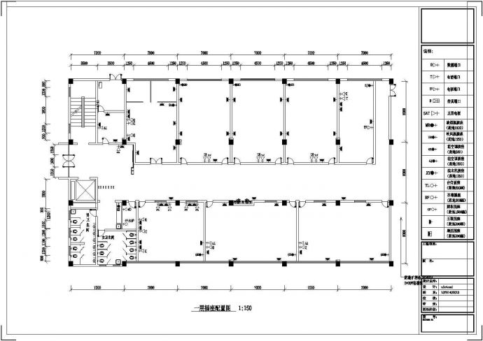 某地三层框架结构培训中心楼装饰设计施工图_图1
