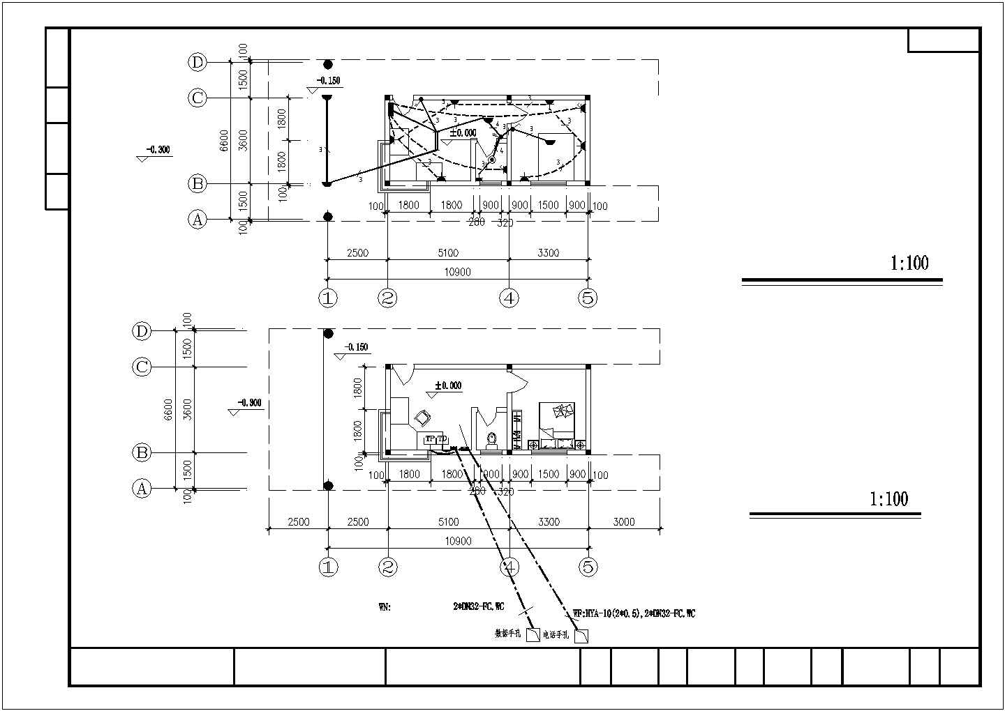 某地小型车站电气全套施工参考CAD详图