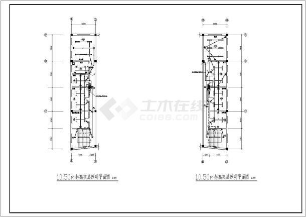 青岛市某地车站电气设计布置图-图一