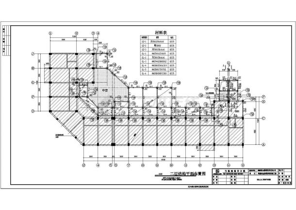 某地金得利宾馆改造结构设计施工图纸-图二