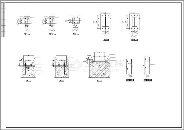 多个大跨轻钢厂房结构设计图-图二