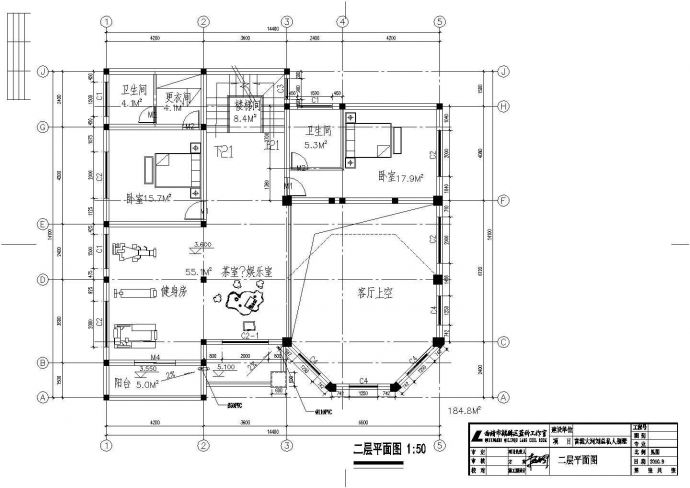 某大型别墅建筑和结构设计方案图_图1