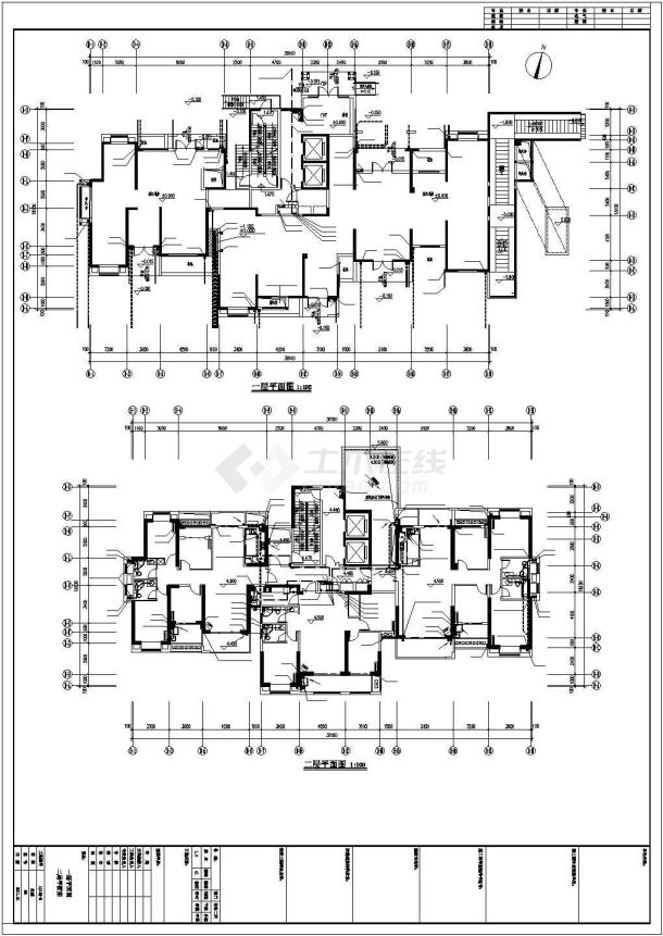 [福建]高层住宅小区给排水施工图-图一