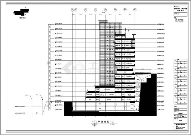 韩国首尔中央大学14层综合楼建筑设计方案图-图一