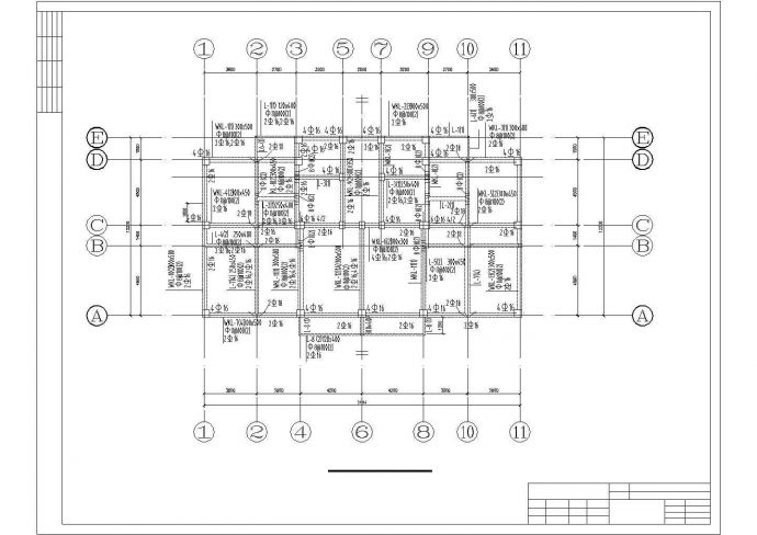 框架结构办公楼结构设计施工图_图1
