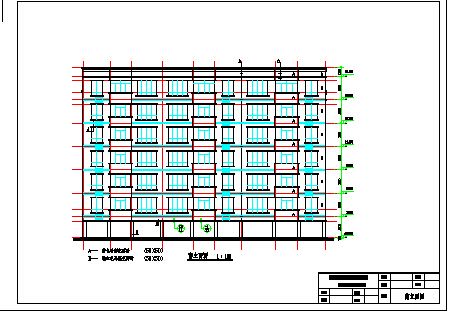 某地7层框架结构住宅楼建筑设计方案图-图一