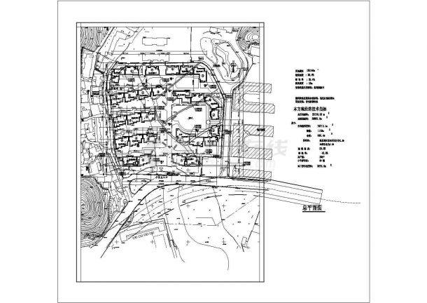 23198平米高档小区规划设计图-图一