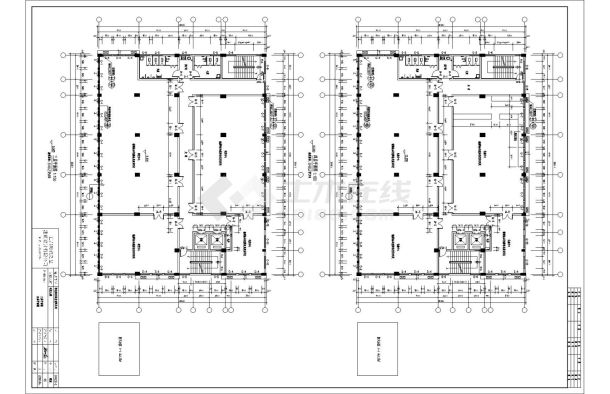 一套完整大楼建筑cad施工图-图一