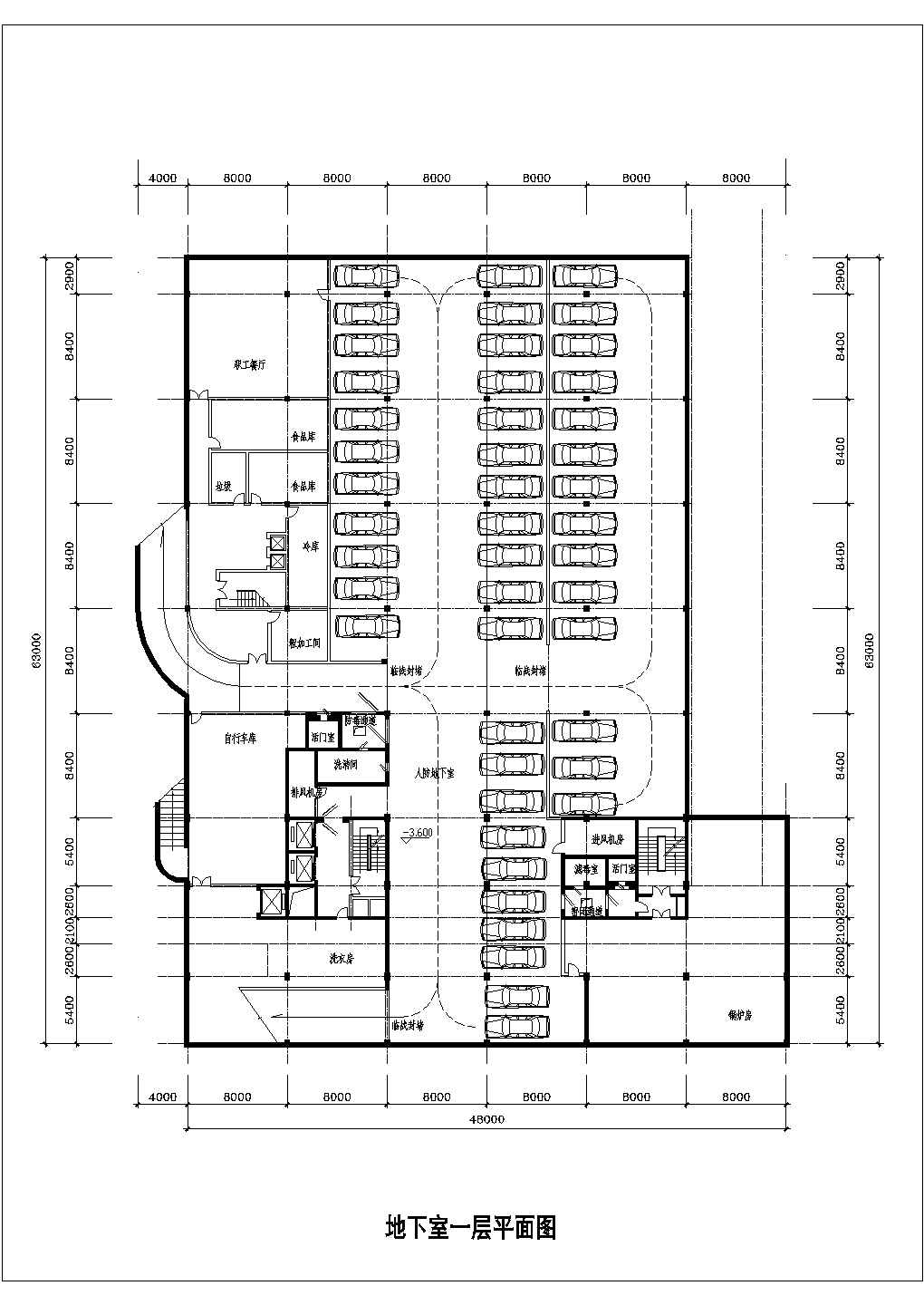 常见快捷酒店建筑设计CAD施工图纸