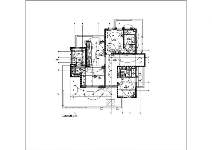 某地二层砖混结构别墅装饰设计施工图_图1