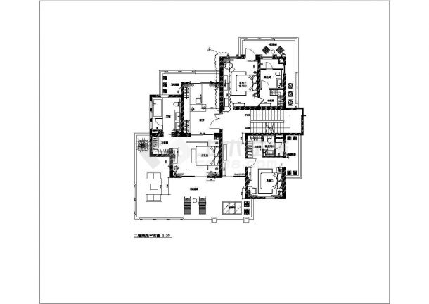 某地二层砖混结构别墅装饰设计施工图-图二
