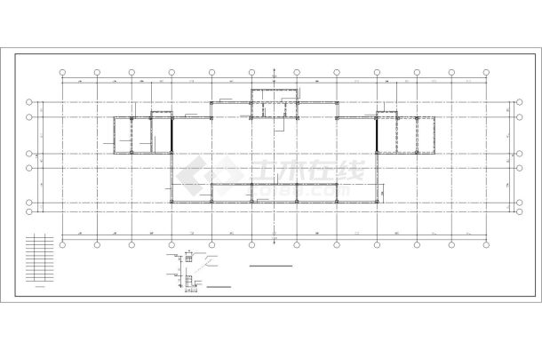 高层带剪力墙住宅楼结构设计cad施工图-图二