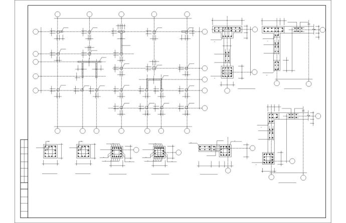 多层建筑砖混和底框结构cad详细施工图_图1