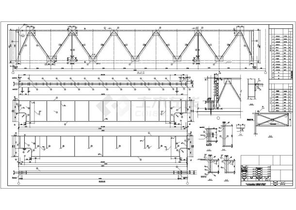 某钢结构重钢厂房全套结构施工图-图二