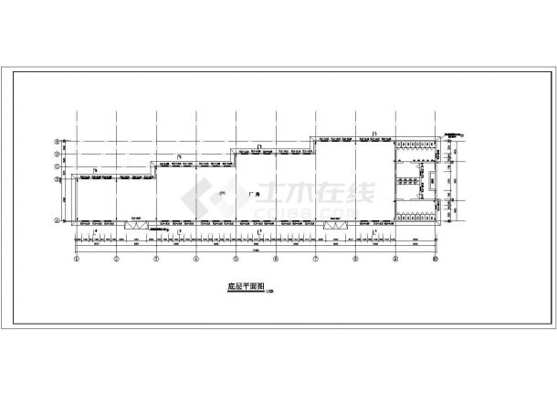 安徽单层门式刚架结构厂房建筑设计方案图-图二