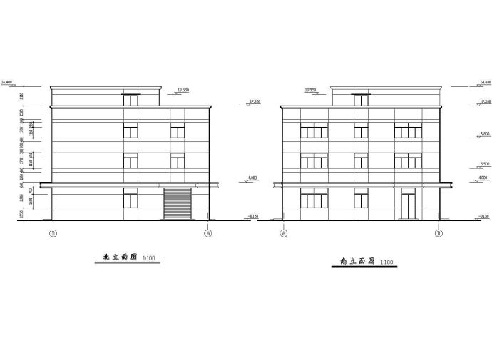 某公司综合办公楼建筑设计方案图_图1