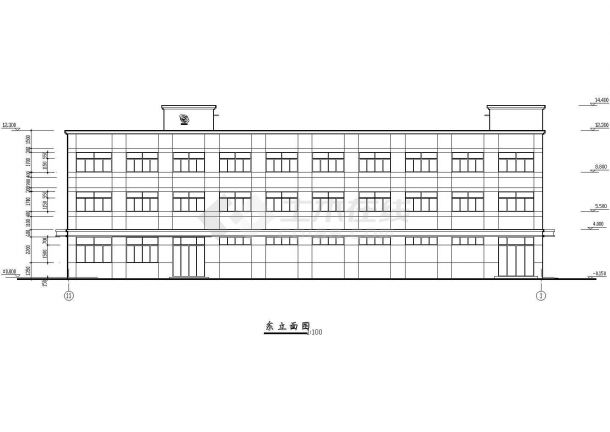 某公司综合办公楼建筑设计方案图-图二