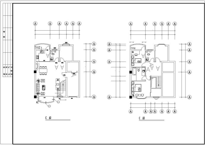 某地精美别墅样板房建筑完工CAD参考图_图1