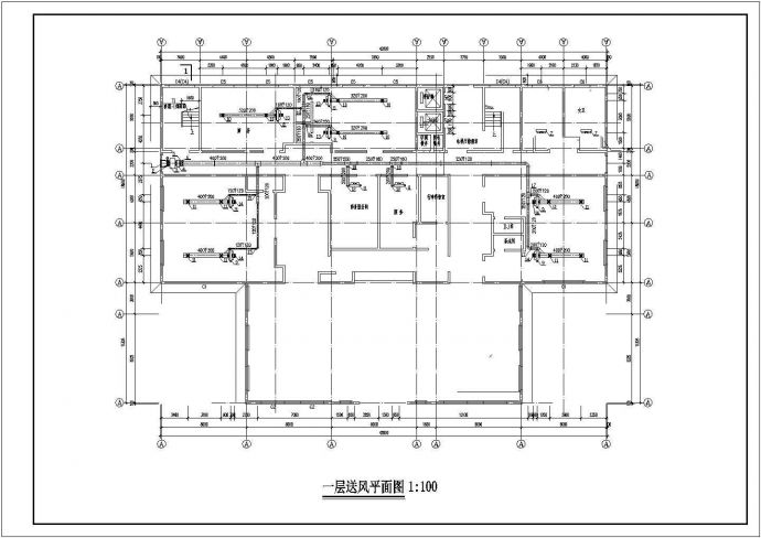 北京市某十层宾馆全套空调设计图纸_图1