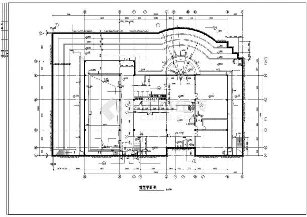 休闲别墅建筑CAD参考图-图一