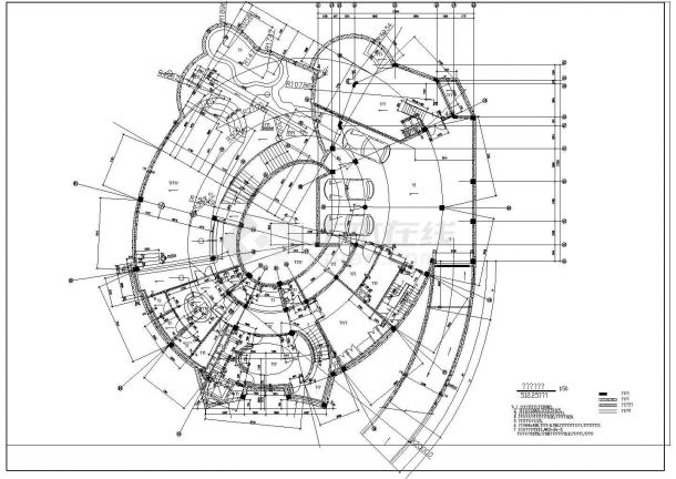 英伦风格别墅石材整套建筑CAD参考图-图二