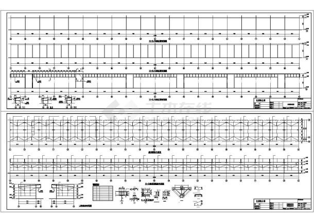 单层门式刚架工业厂房结构施工图（含建筑图）-图一