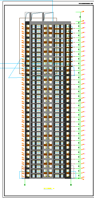 33层住宅楼建筑设计图纸-图一