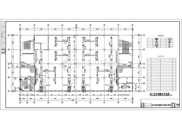 中小型购物广场中央空调布置CAD详细参考图-图一