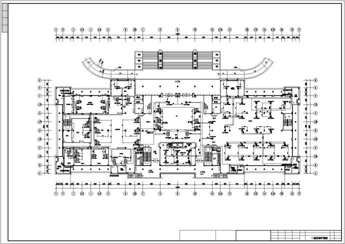 某展览厅VRV空调系统设计图_图1