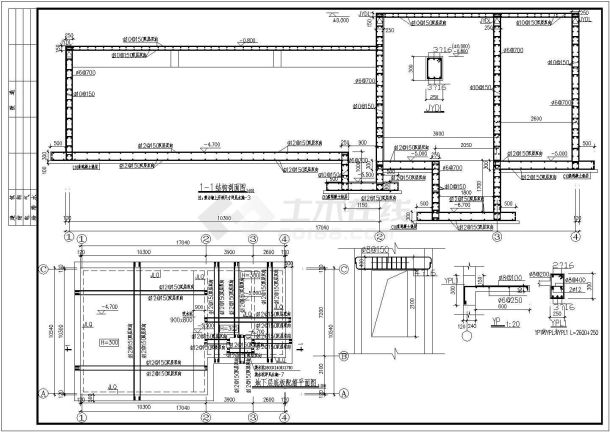 某地区水池泵房建筑结构设计施工图-图二