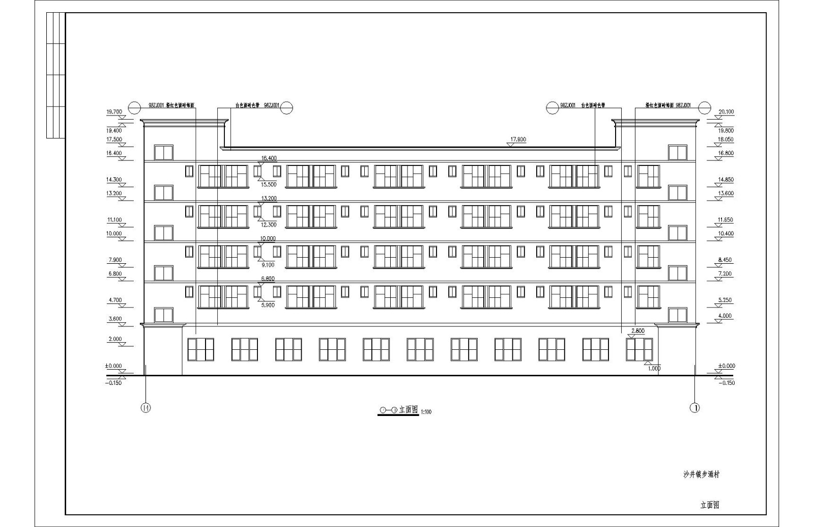 某经典步涌工业区宿舍建施详图