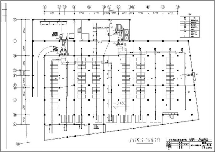 某仓储商场中央空调整套系统设计图_图1