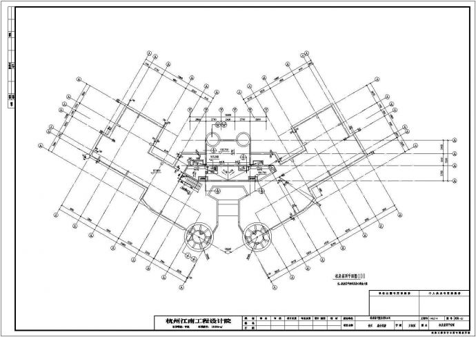 某高层住宅楼中央空调设计cad系统施工图_图1