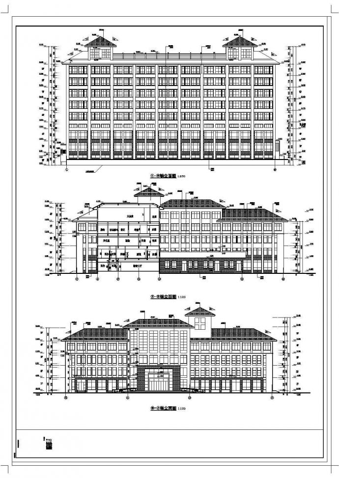 某医院医疗区综合楼全套建筑设计施工图_图1
