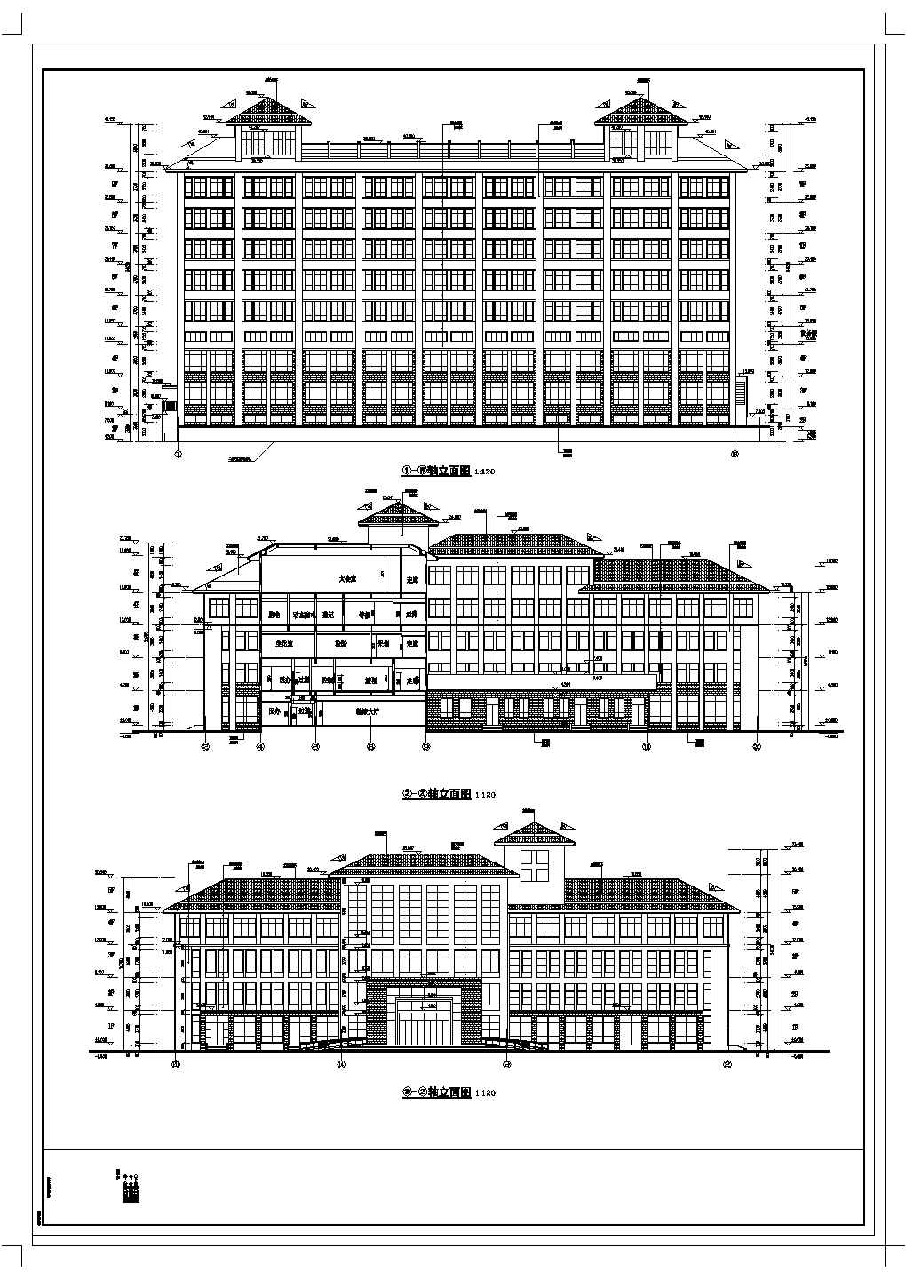 某医院医疗区综合楼全套建筑设计施工图