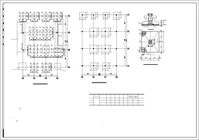 某筏板基础及地基处理结构设计图_图1