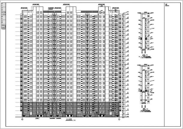 某高层剪力墙结构住宅楼建筑设计施工图-图二