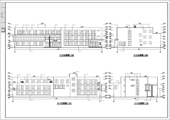 某县级市医院独立门诊楼建筑设计施工图_图1