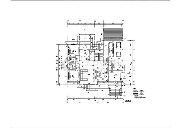 一套经典的别墅建筑施工图（共10张）-图二