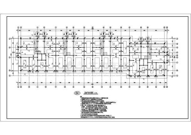 北京某7度区砖混结构住宅楼结构施工图-图一