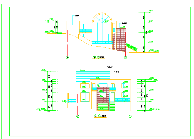 室内带游泳池的别墅建筑设计方案图_图1