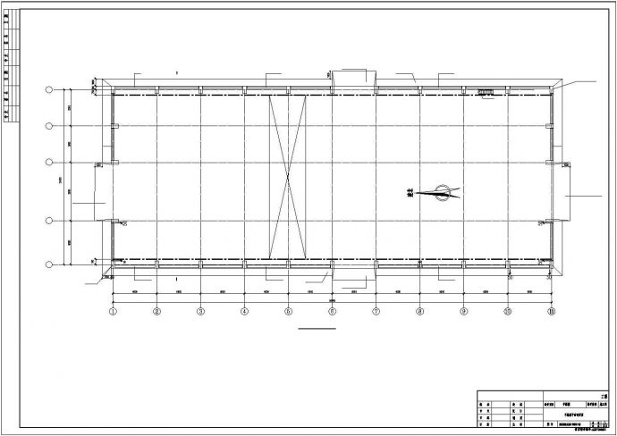 24米跨门式刚架干煤棚结构施工图_图1