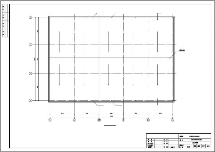 [室内篮球场]单层门式刚架建筑及结构图_图1