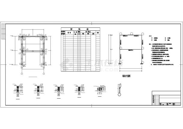 钢结构医院无障碍通道CAD平面布置参考图-图二