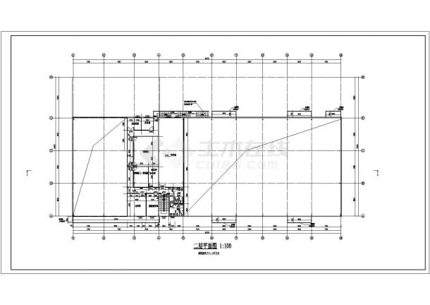 某地区知名汽车4s店建筑施工图（含设计说明）-图二
